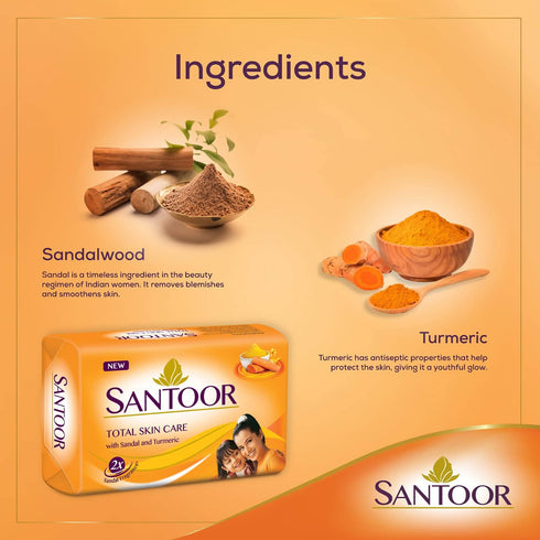 Santoor Sandal | Turmeric Soap|